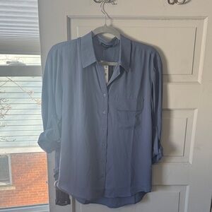 Pleione Women's Soft Blue Blouse